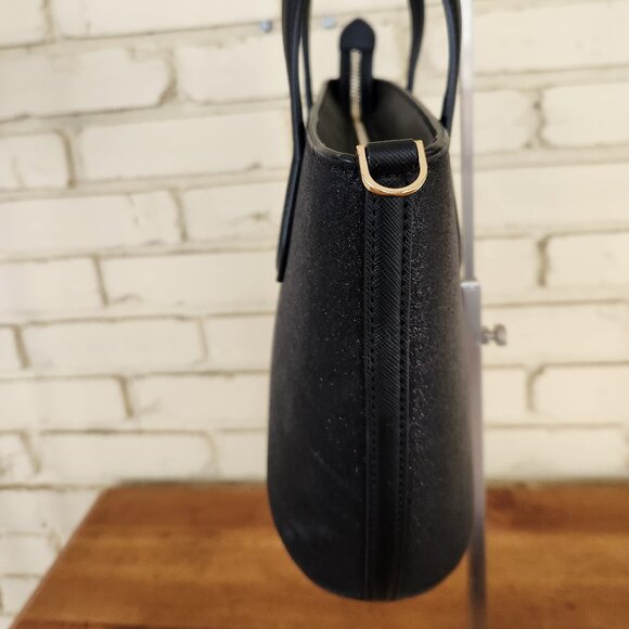 Kate Spade Glimmer Black Glitter Crossbody Bag Purse - Picture 6 of 15